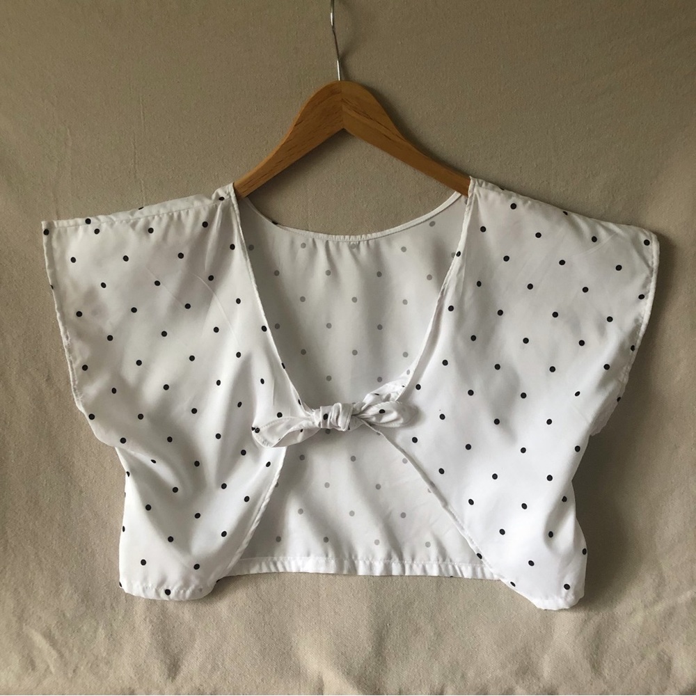Polka dot tie top